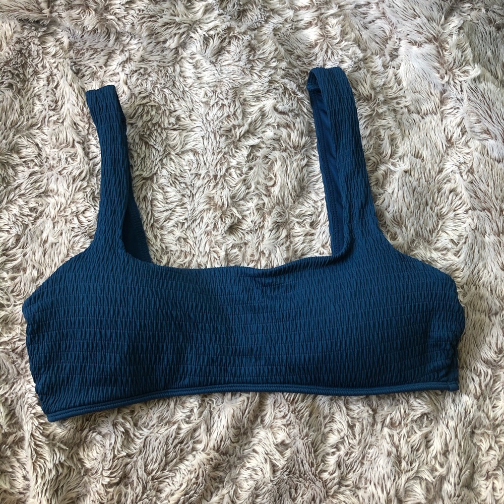 smocked aerie bikini top